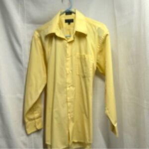 David Taylor Yellow Dress‎ Shirt Classic Long-Sleeve